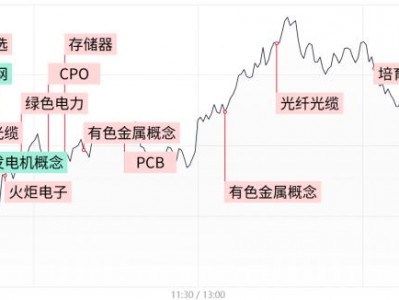 配資返點：【每日收評】創業板指震蕩走高漲超2.5%，CPO、光纖等AI硬件股卷土重來